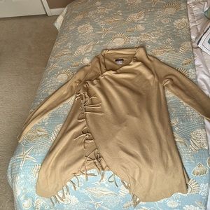 Venus fringe sweater wrap